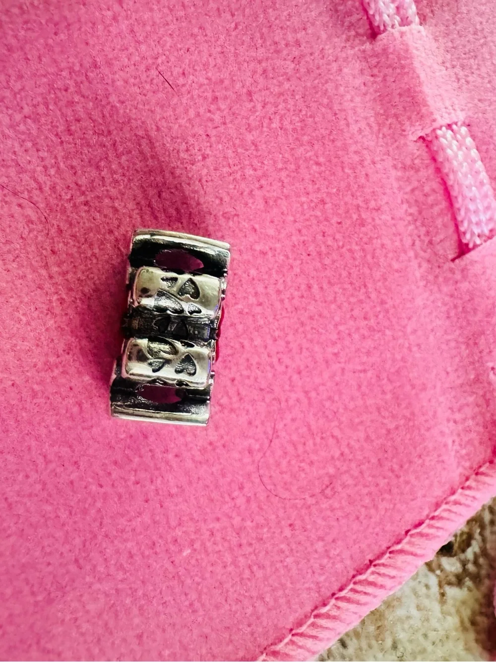 3/$45 925 Stamped Sterling Silver Charm Bead Compatible w/Pandora NEW